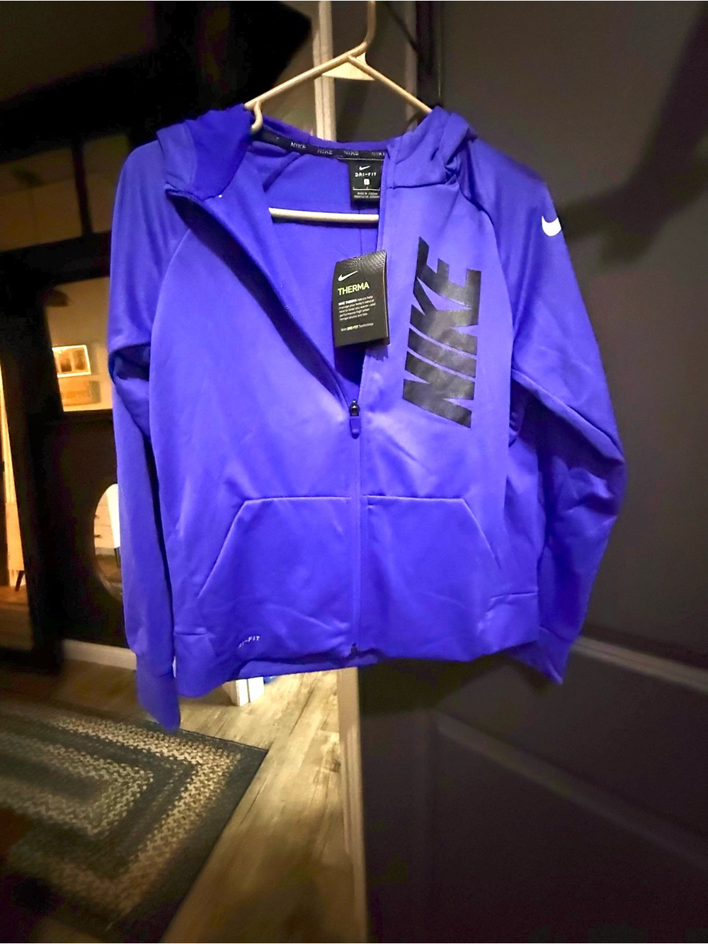 Nike Kids Royal blue Therma-FIT Full-Zip up. It's more blue than this purple